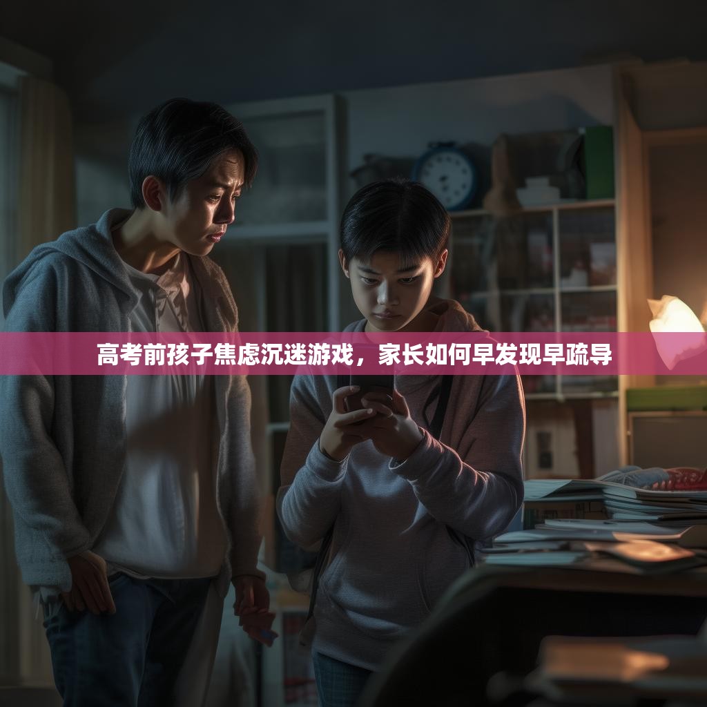 高考前孩子焦虑沉迷游戏，家长如何早发现早疏导